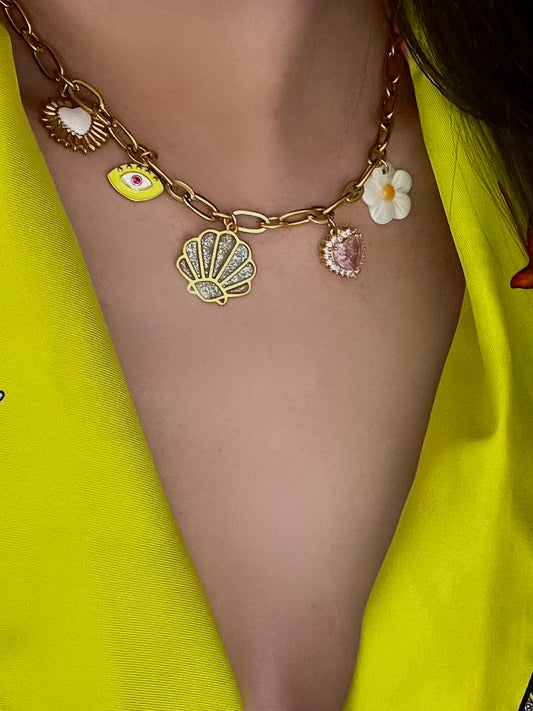 Collier breloques Min’nana création💛