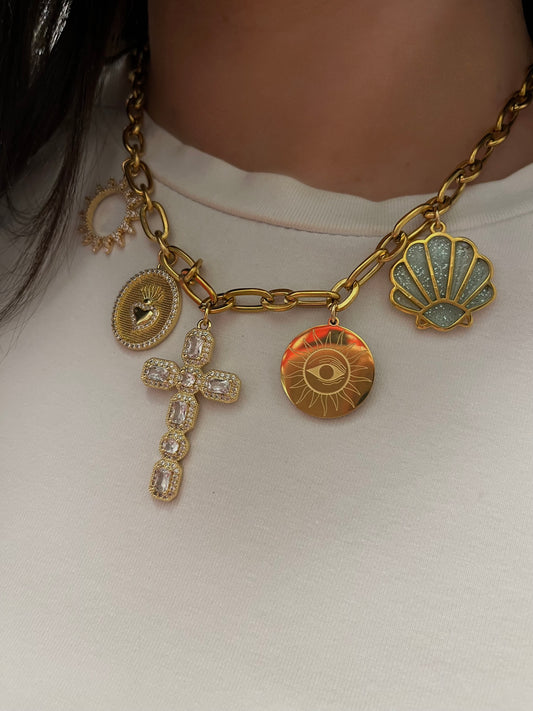 Collier breloques Min’nana création 🩵