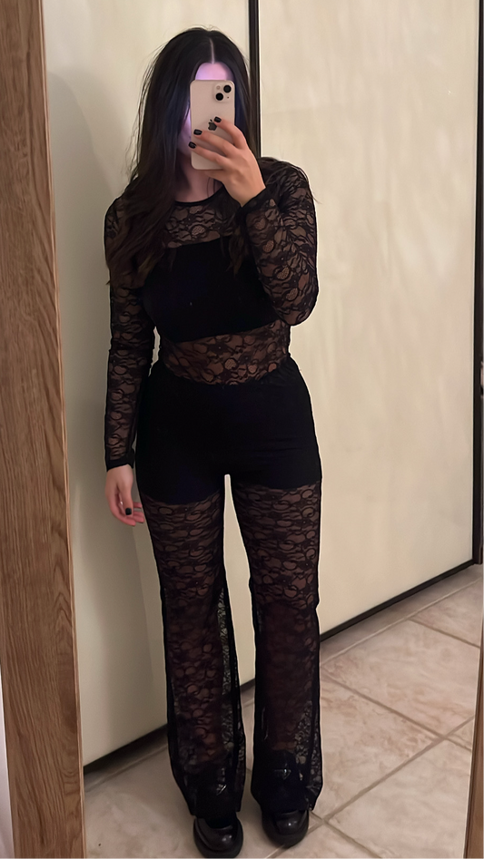 Pantalon dentelle Lara 🖤