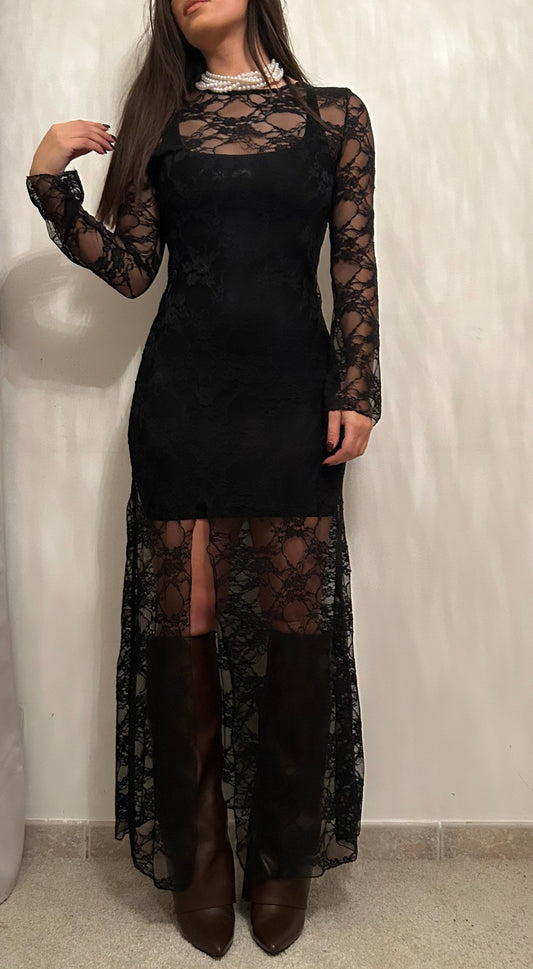 Robe dentelle transparente Livi 🖤